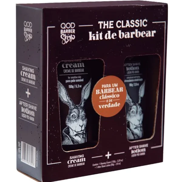 QOD Barber Shop Creme De Barbear + Loção Pós Barba KIT