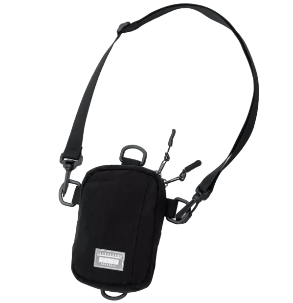 Bolsa Mini Bag Com Alça Transversal E Patch Aplicado Preto