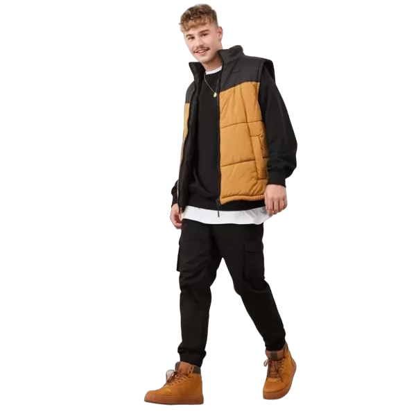 Calça Jogger Cargo Em Sarja Com Cós Elástico E Barra Ajustada