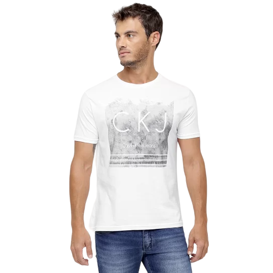 Camiseta Calvin Klein CKJ Branca