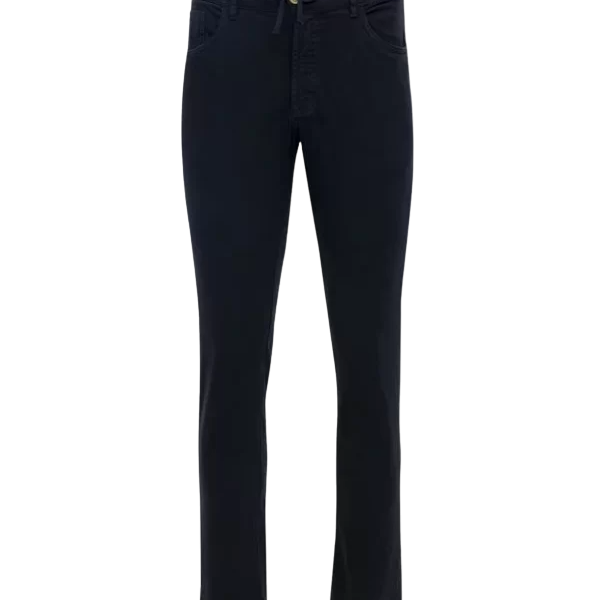 Calça Comfort Em Sarja Com Cós Elástico Pret