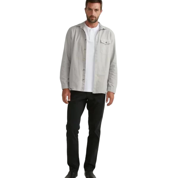 Alternative view of Calça Comfort Em Sarja Com Cós Elástico Pret